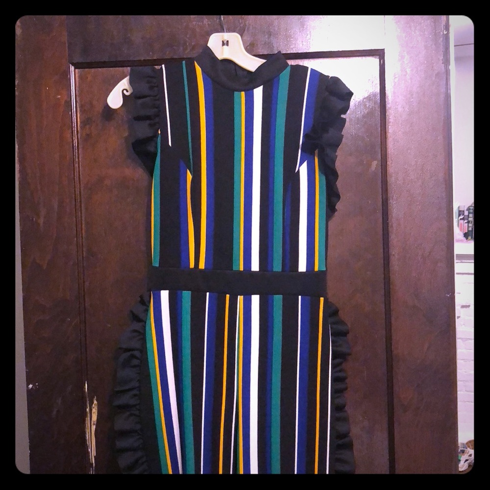 Adorable ruffled jumpsuit, worn once!